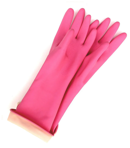 Gants de nettoyage réutilisables roses (grands)