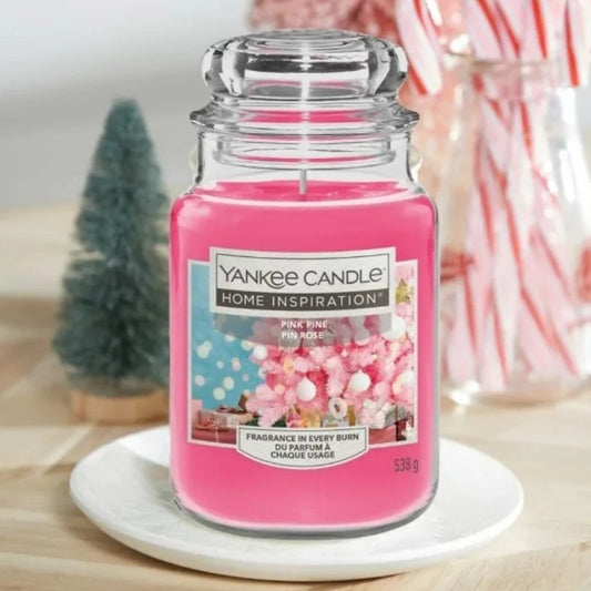 Yankee Candle - Pink Pine Pin Rose 538g | Limitierte Auflage, beschränkte Auflage