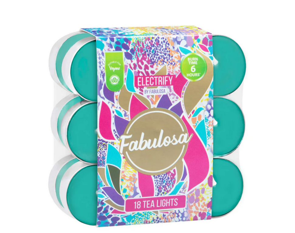 Fabulosa Tealight - Waxinelicht electrify - 18 pieces - Limited Edition